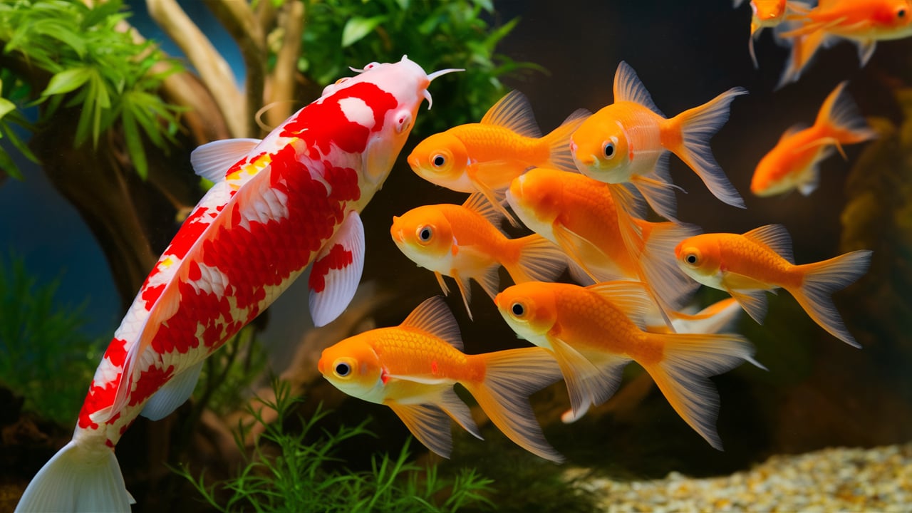 Can Koi And Goldfish Live Together? A Comprehensive Guide